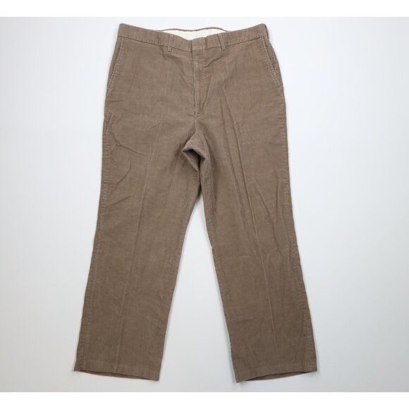 Vintage 90s Streetwear Mens 36x29 Faded Flared Wide Leg Corduroy Chino Pants